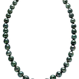 8-10mm Dark Tahitian South Sea Circle - Baroque Pearl Necklace